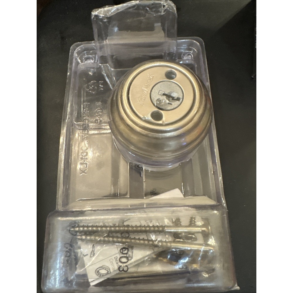 KWIKSET  985 Double Cylinder Deadbolt Satin Nickel KEYED BOTH SIDES‎ 99850-074